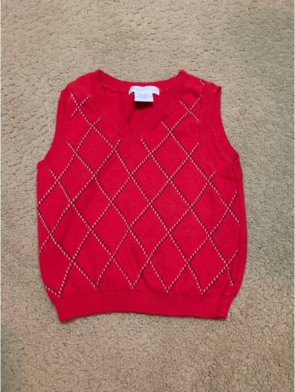 Carriage Boutique Red Knitted Vest